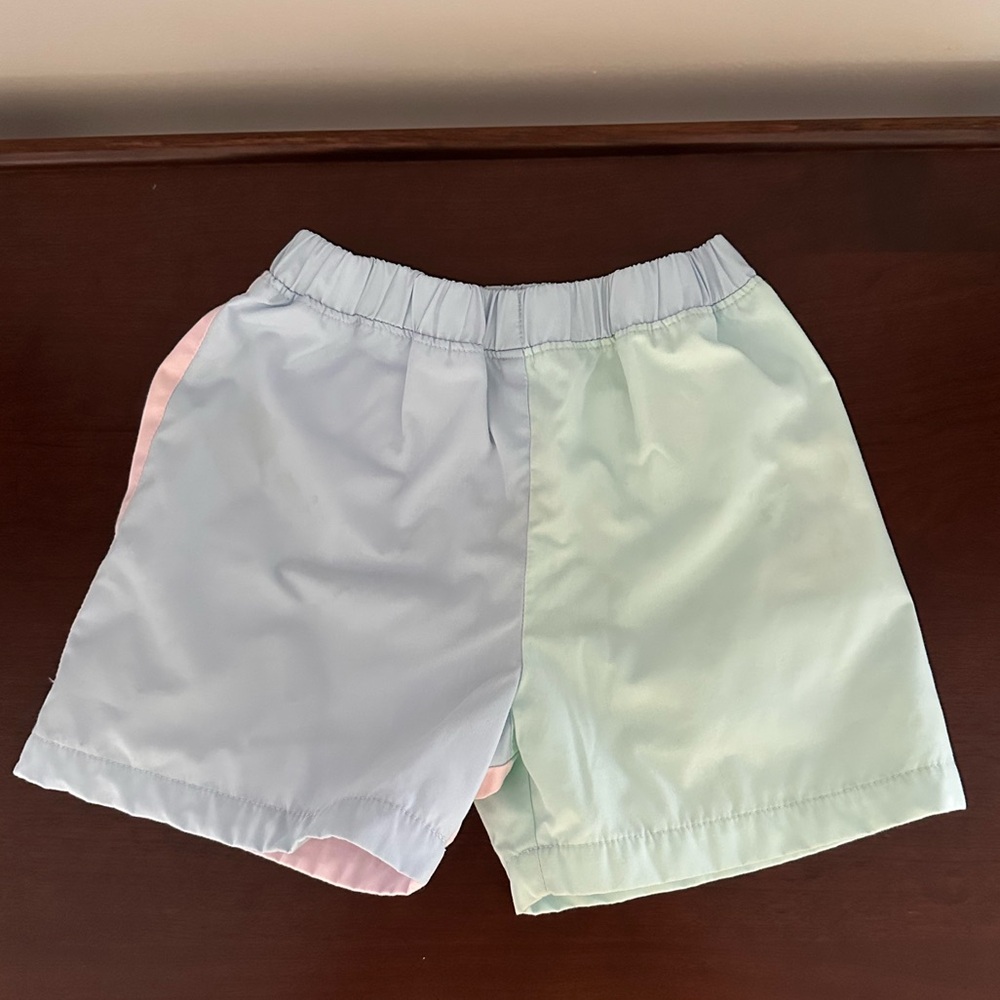 The Beaufort Bonnet Co Pastel Colorblock Boys Shorts - Mint, Pink & Light Blue